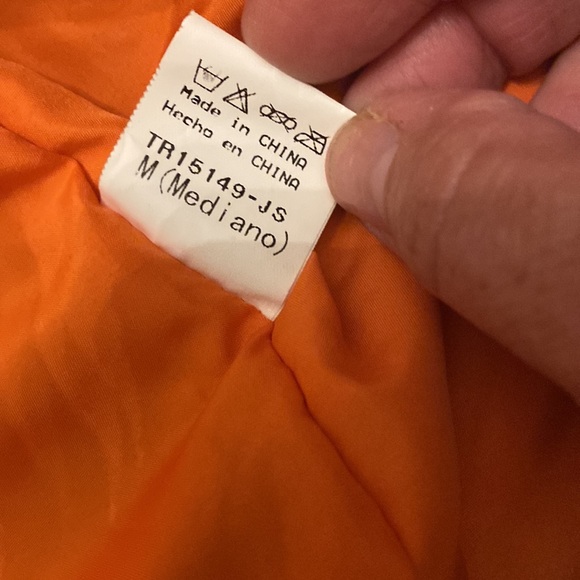 Women’s Mod Ref Black Bomber Jacket Size Medium - Picture 4 of 8